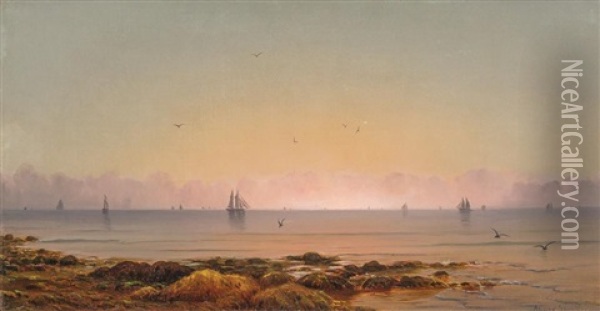 Thimble Islands, Near New Haven Oil Painting - Archibald Cary Smith