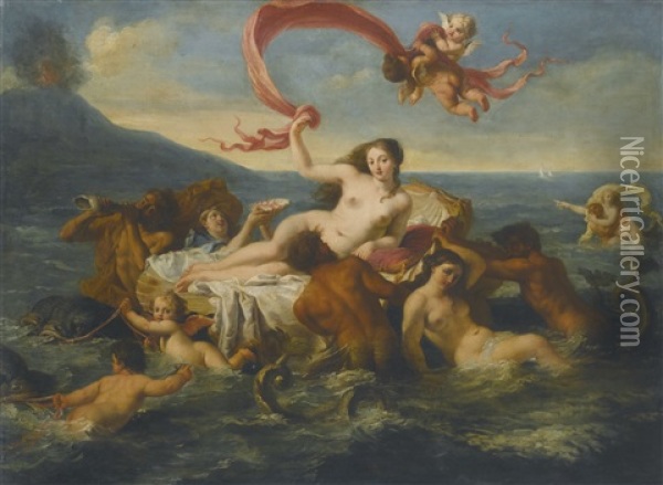 The Birth Of Venus Oil Painting - Noel Nicolas Coypel
