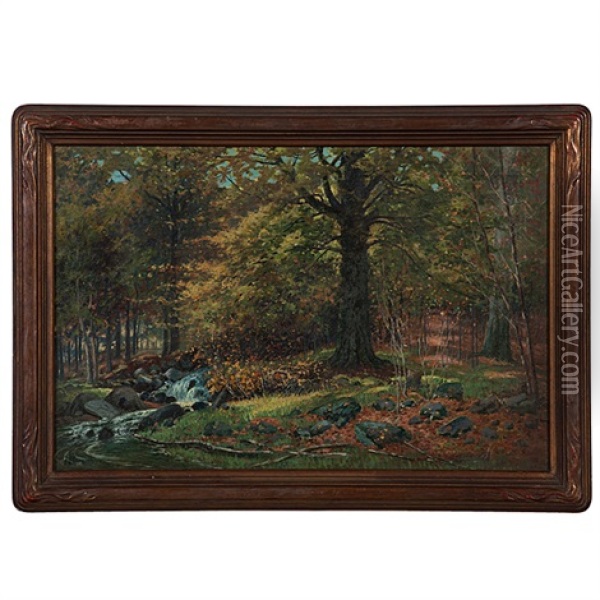 Indiana Landscape Oil Painting - Frank Joseph Girardin