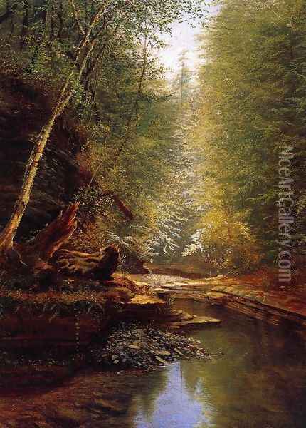 Watkins Glenn Oil Painting - James Hope