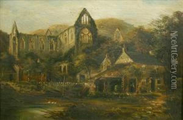 Tintern Abbey Oil Painting - George Willis Pryce