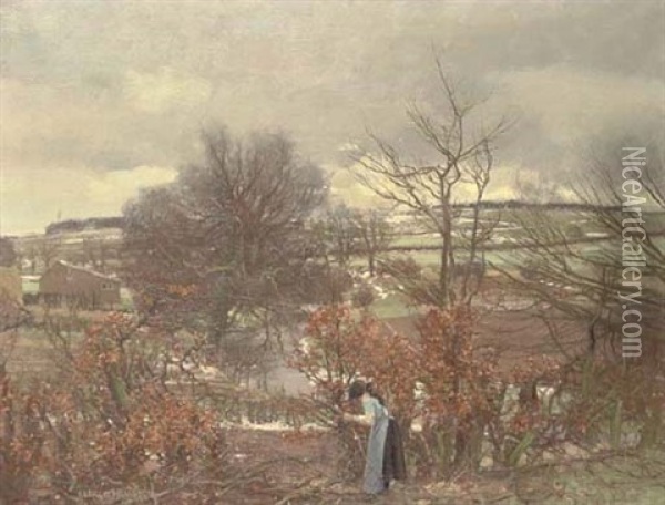 First Snow Oil Painting - George Houston