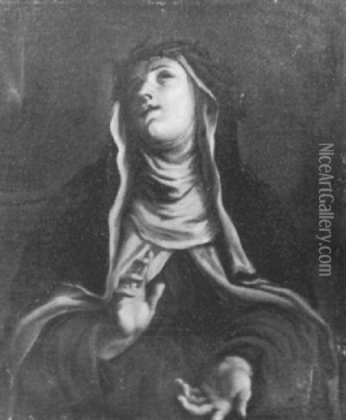 Sainte Therese D'avila Oil Painting - Giovanni Battista Beinaschi