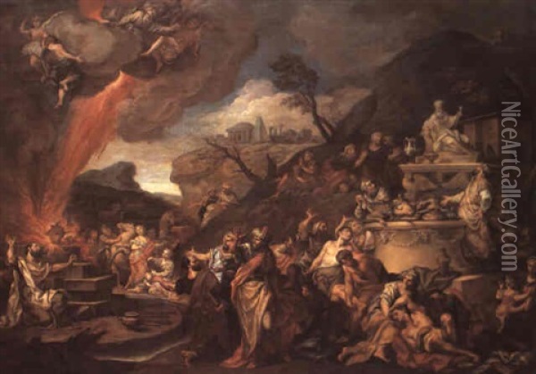 Escena Del Antiguo Testamento Oil Painting - Esteban March