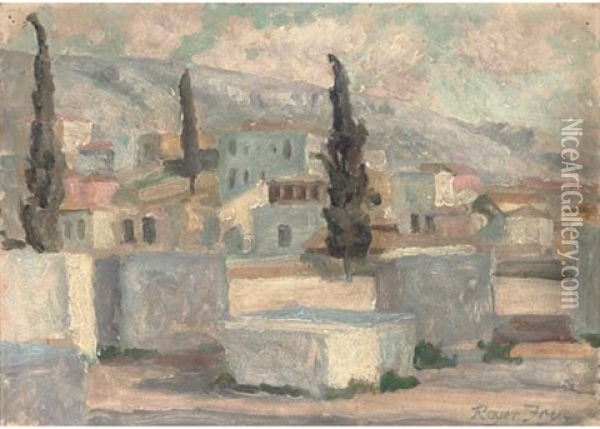 View Near Athens Oil Painting - Roger Fry