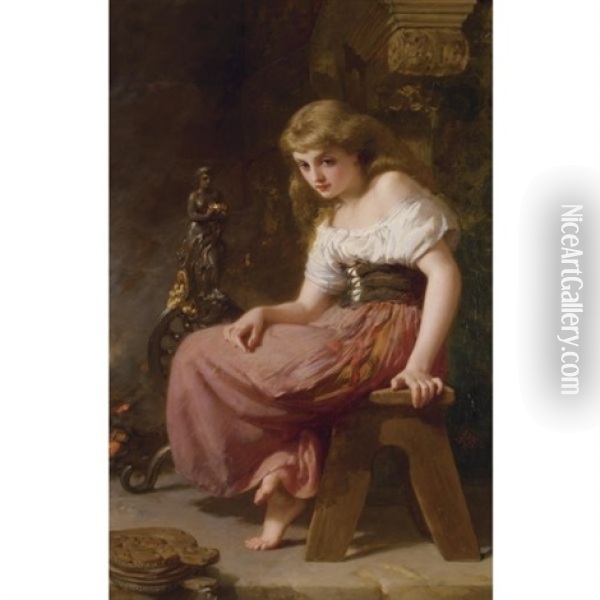 Cinderella Oil Painting - Henry Lejeune