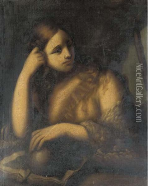 The Penitent Magdalen Oil Painting - Tiziano Vecellio (Titian)