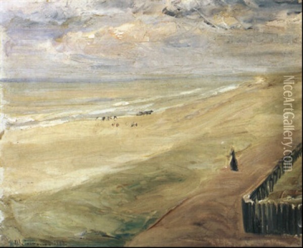 Strandlandschaft Oil Painting - Max Liebermann