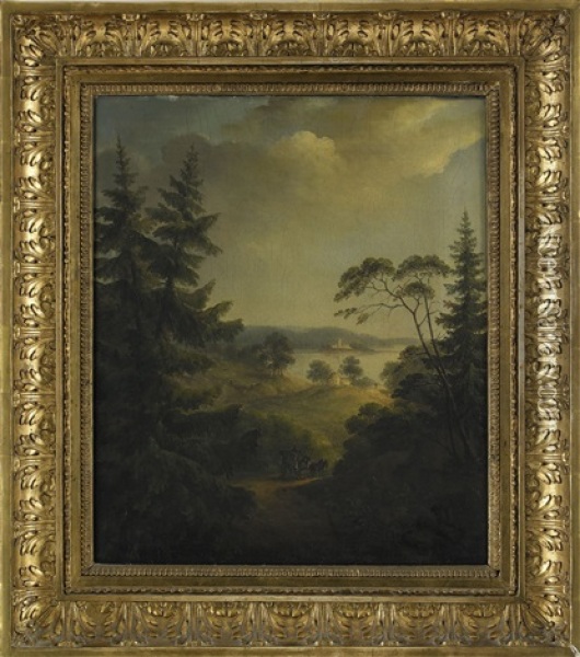 Utsigt Af Stegeborg I Ostergothland Oil Painting - Per Gustaf von Heideken