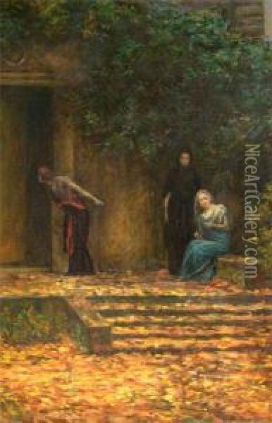 Geheime Botschaft Oil Painting - Robert Poetzelberger