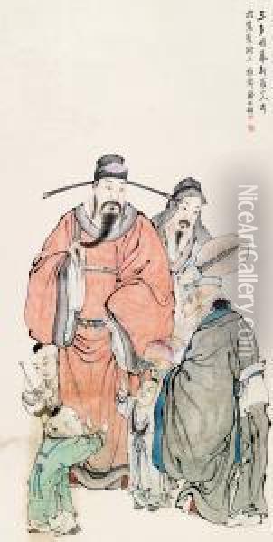 Figures Oil Painting - Pan Zhenyong