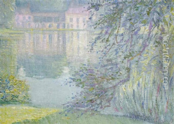 Le Petit Trianon (versailles) Oil Painting - Carlos Alberto Castellanos