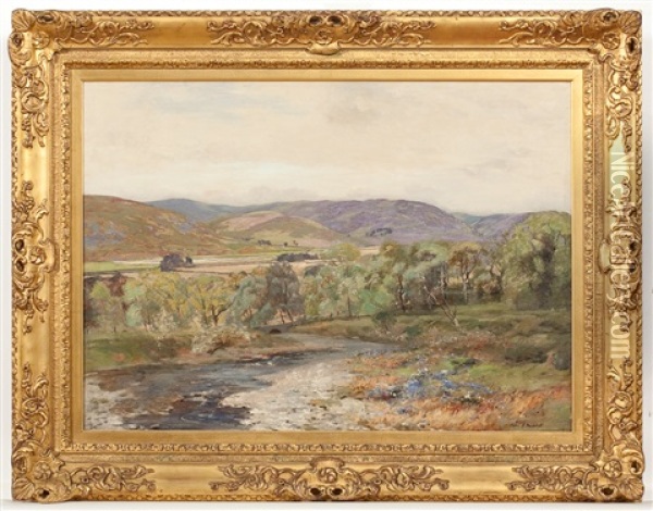 A Perthshire Glen Oil Painting - Colin Gillespie Mitchell