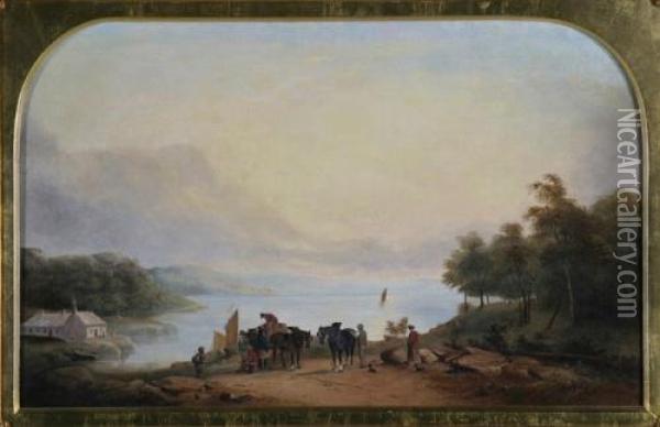 Misty Sailing Morn Oil Painting - Joseph Fowles