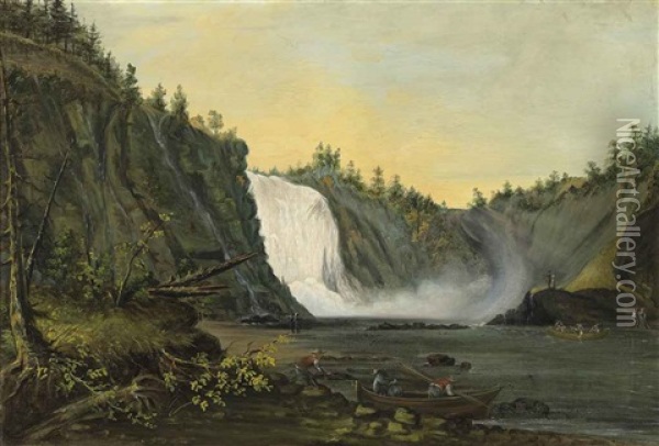 The Montmorency Falls Oil Painting - Joseph Legare