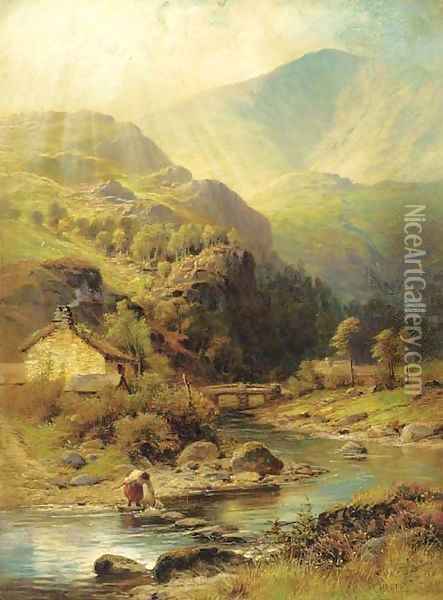 A Highland glen Oil Painting - Charles Stuart