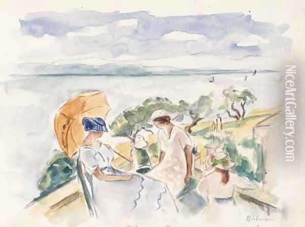 Sur la terrasse Oil Painting - Henri Lebasque