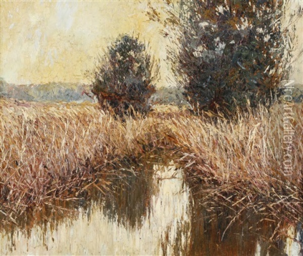 Moorlandschaft Oil Painting - Rolf Sigurd