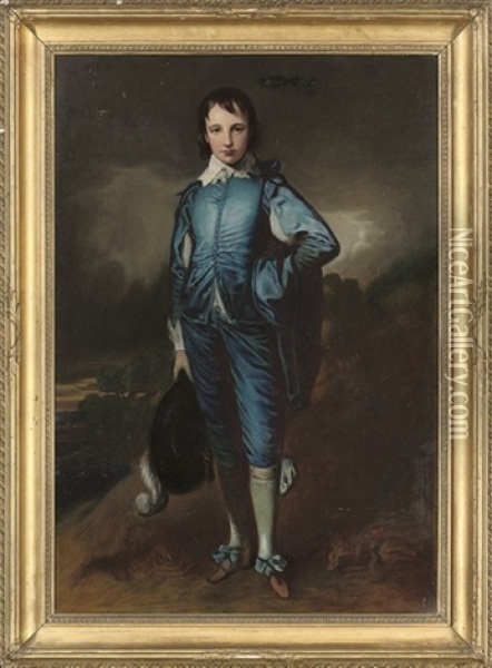 The Blue Boy Oil Painting - John Lewis Reilly