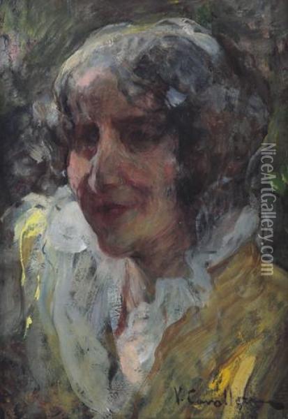 Figura Oil Painting - Vittorio Cavalleri