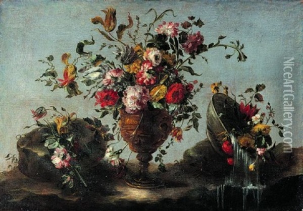 Nature Morte Au Vase De Fleurs Oil Painting -  Pseudo Guardi