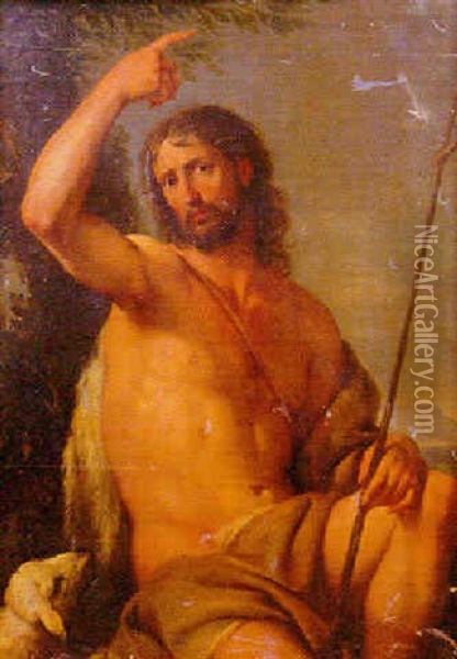 San Giovanni Battista Oil Painting - Pietro (il Creatura) Bianchi