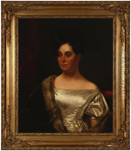 Portrait Of Ellen Adair White oil painting reproduction by Washington ...