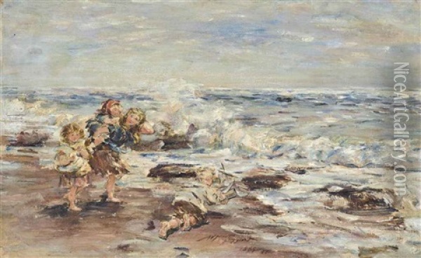 The Toy Boat Oil Painting - William McTaggart