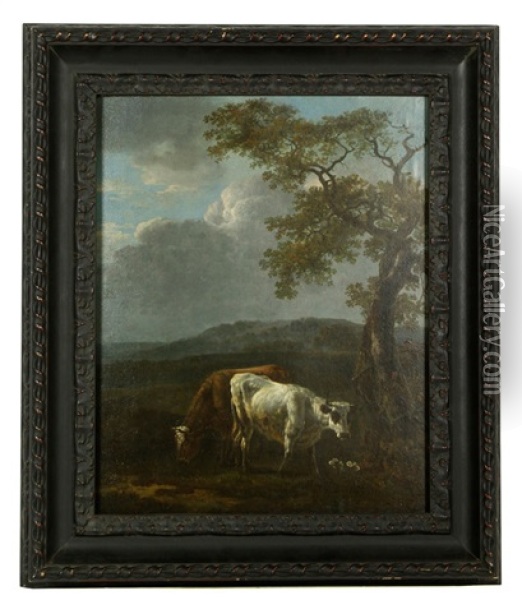 Dutch Landscape With Cow Oil Painting - Paulus Potter