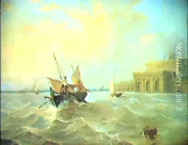 A Venezia Oil Painting - Giovanni Grubas