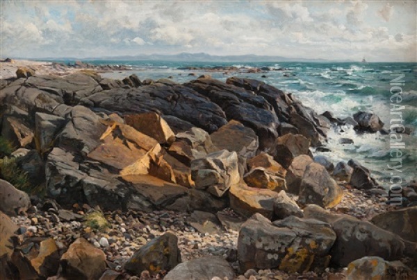 Seascape Oil Painting - Berndt Adolf Lindholm