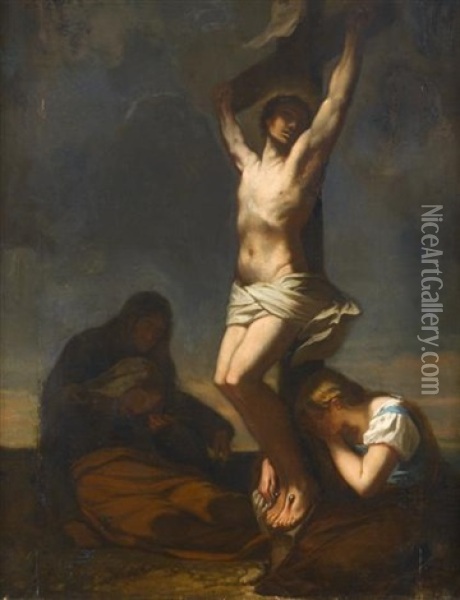 Crucifixion Oil Painting - Alonso Cano