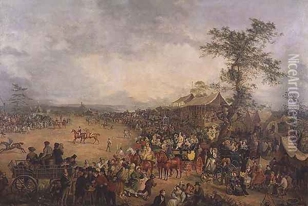 The Clifton Race-Course, 1836 Oil Painting - Rolinda Sharples