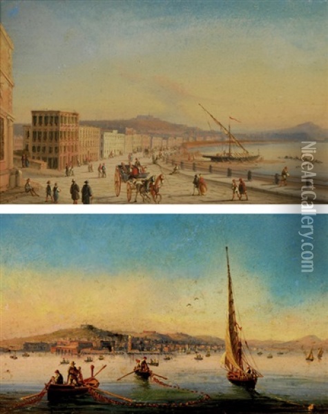 Vedute Del Golfo Di Napoli Oil Painting - Salvatore Candido