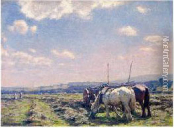 Haymaking Oil Painting - Arthur Winter Shaw