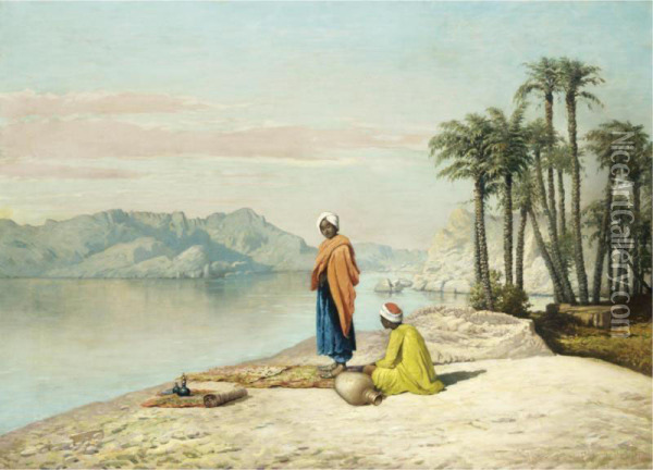Sulle Rive Del Nilo Oil Painting - Egidio Da Rubelli