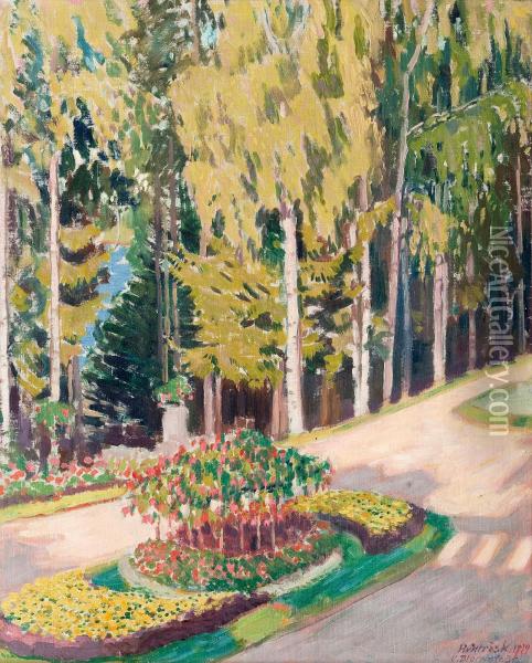 Summer View Oil Painting - Vaino Blomstedt