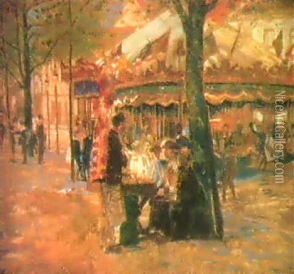 La Kermesse Oil Painting - Franz (Bernard) Gailliard