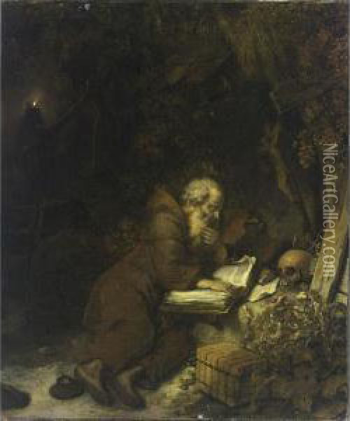 St. Francis Of Assisi Oil Painting - Gerbrand Van Den Eeckhout