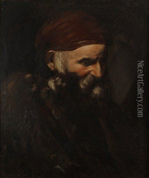 Portrait D'homme Barbu Oil Painting - Domenico Feti