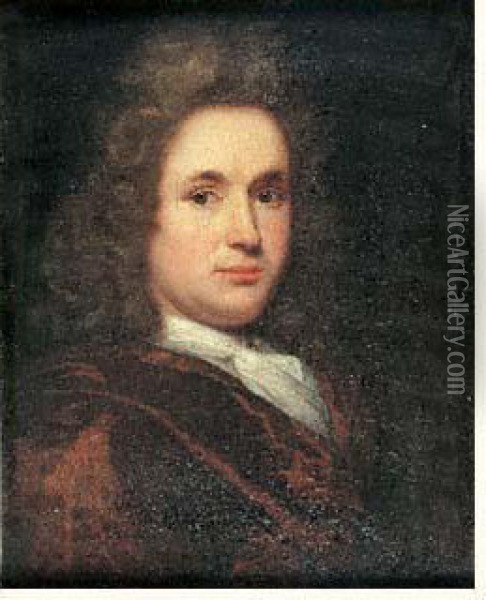 Portrait De Gentilhomme Oil Painting - Godfried Schalcken