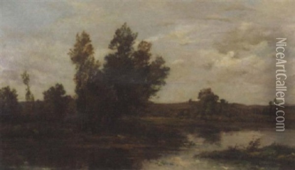 L'ile Margueritte, Bord Du Loire, France Oil Painting - Maurice Levis