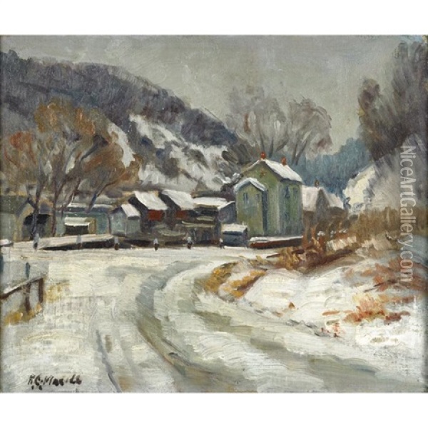 Lower New Hope Oil Painting - Roscoe Clarence Magill