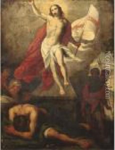 The Resurrection Of Christ Oil Painting - Gaspar De Crayer