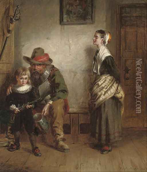 The young royalist Oil Painting - Laslett John Pott