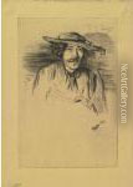 Portrait Of Whistler Oil Painting - James Abbott McNeill Whistler