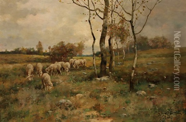 Mellow November Oil Painting - Reuben Le Grande Johnston