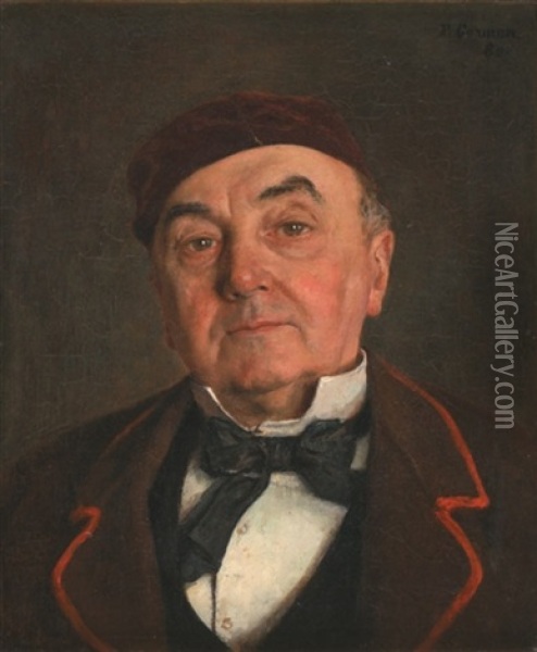 Portrait D'homme Au Bonnet Oil Painting - Fernand Cormon