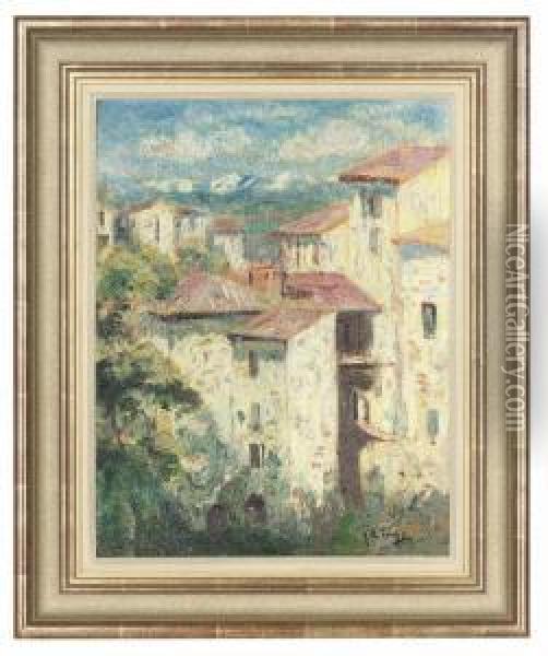 Cagnes Oil Painting - Joseph Alfred Terry