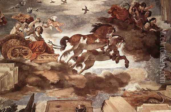 Aurora 1621, Fresco Oil Painting - Giovanni Francesco Barbieri